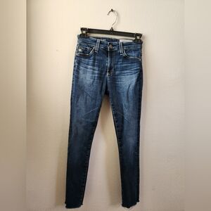 AG Adriano Goldschmied Denim Women's Farrah Skinny Ankle Jeans High-Rise Size 24